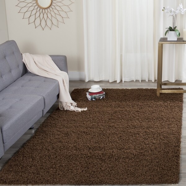 Safavieh Athens Shag Brown Area Rug - 8' x 10'
