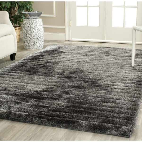 Safavieh Handmade 3D Shag Silver Rug (8 x 10)   16690179  