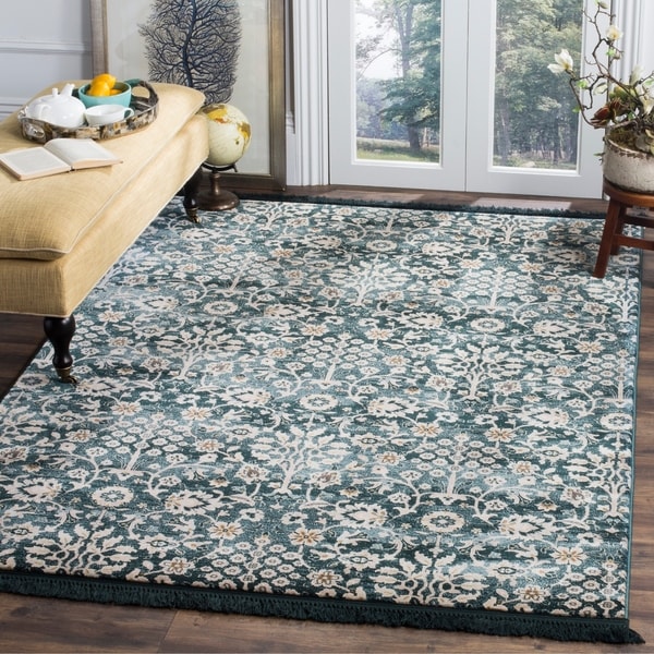 Safavieh Serenity Turquoise/ Cream Rug - 5'1 x 7'6
