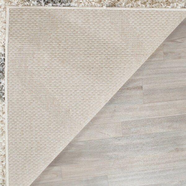 Safavieh Dallas Shag Ivory/ Grey Trellis Rug - 8'6 x 12'