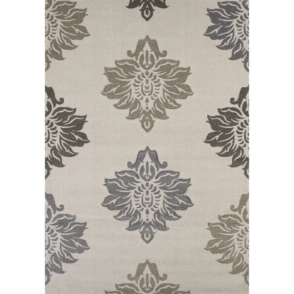 Townshend Hope Cream Hand Carved Area Rug - 7'10 x 11'2