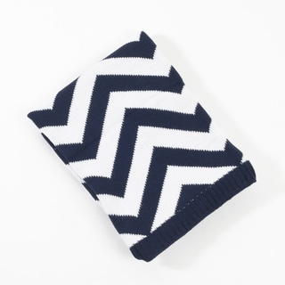 Knitted Chevron Design Baby Blanket