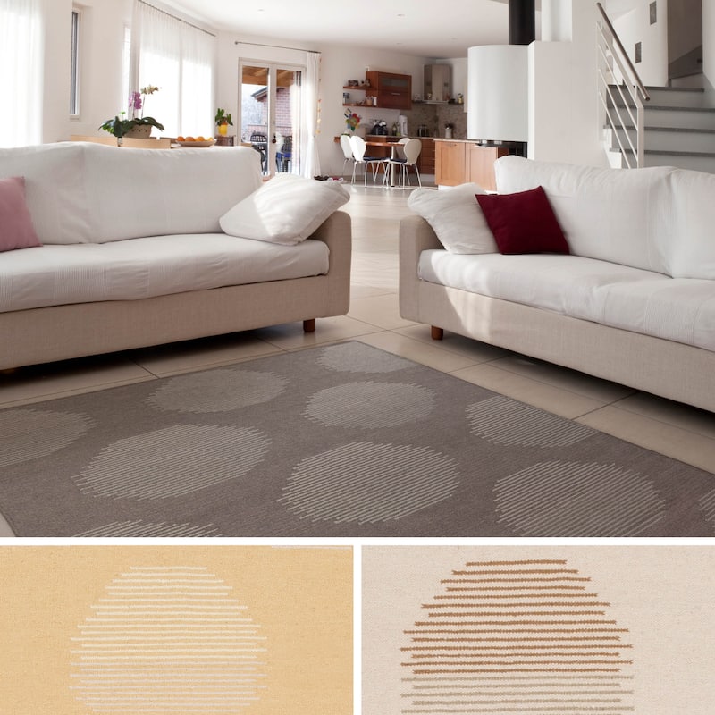 Massy Flatweave Dot Area Rug