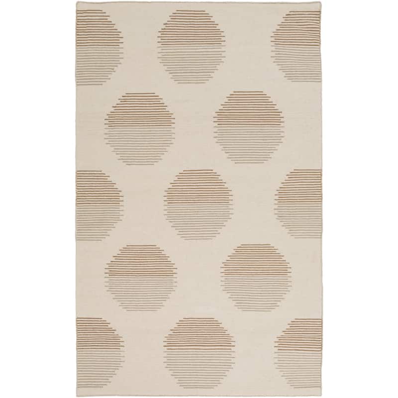 Massy Flatweave Dot Area Rug - 3' 6" x 5' 6" - Ivory