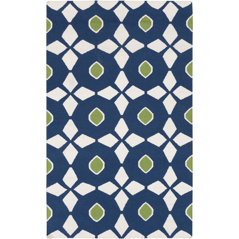 Hand-woven Salem Flatweave Wool Area Rug