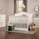 preview thumbnail 1 of 17, DaVinci Brook 4-in-1 Convertible Crib with Toddler Bed Conversion