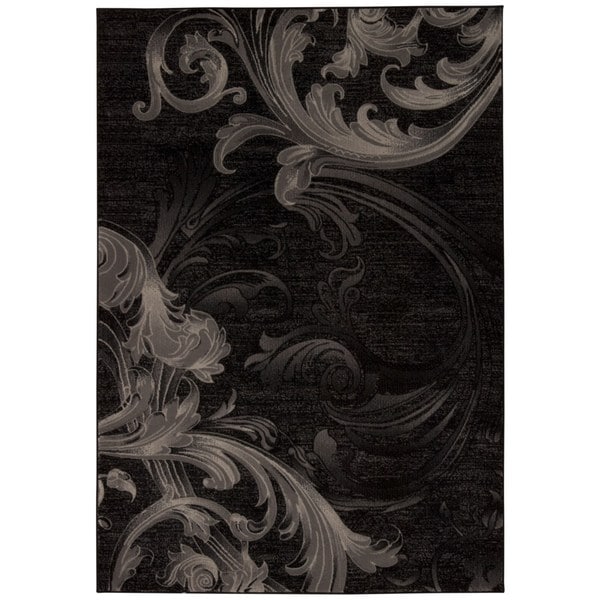 Nourison Soho Black Grey Rug (53 x 74)   Shopping   Great