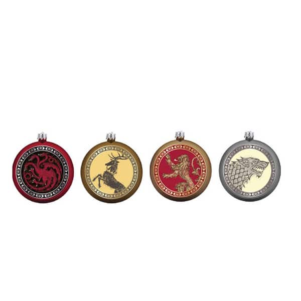 Kurt Adler 80mm Game of Thrones Disc Ornament Set of 4 - Bed Bath ...