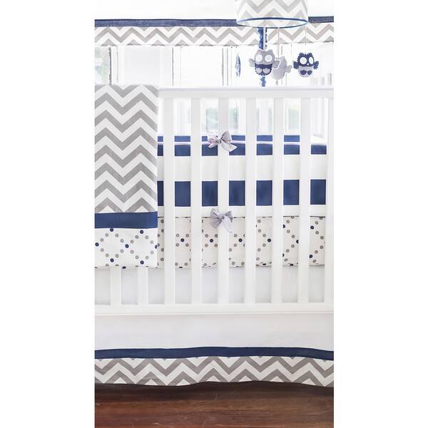 Shop My Baby Sam Out Of The Blue Crib Bumper Overstock 9512536