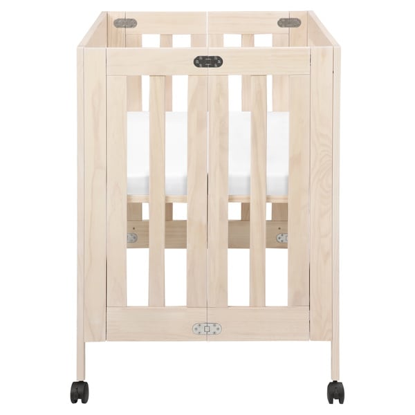 babyletto origami mini crib washed natural