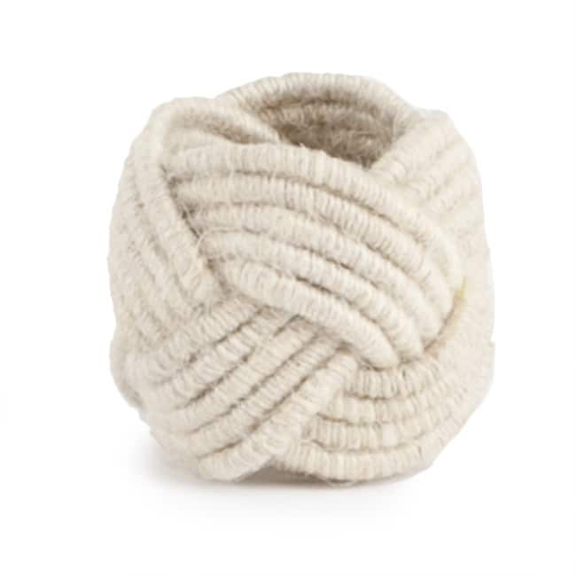 Braided Jute Napkin Ring (set of 4) - ivory