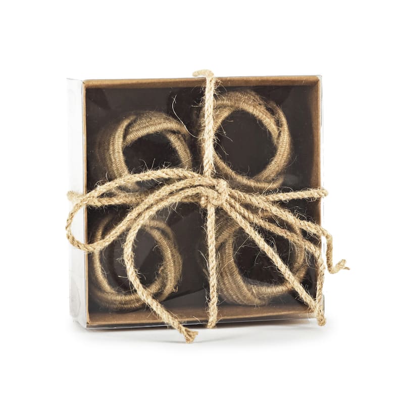 Braided Jute Napkin Ring (set of 4)