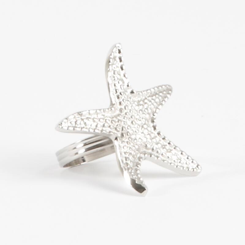 Star Fish Design Napkin Ring (set of 4)