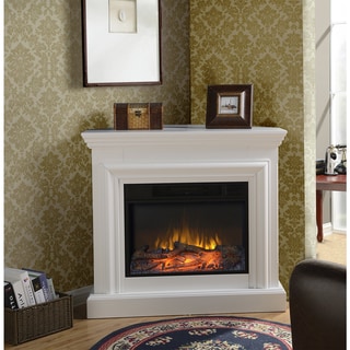 Top Product Reviews For Wide Electric Fireplace Mantel In White