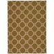 preview thumbnail 10 of 15, Waverly Color Motion Modern Geometric Area Rug 5' x 7' - Gold