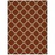 preview thumbnail 9 of 15, Waverly Color Motion Modern Geometric Area Rug 5' x 7' - Orange