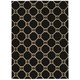 preview thumbnail 11 of 15, Waverly Color Motion Modern Geometric Area Rug 5' x 7' - Black