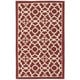 preview thumbnail 7 of 9, Waverly Color Motion Area Rug 5' x 7' - Red