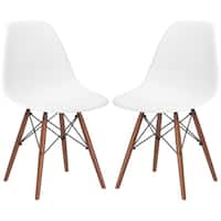 Poly and Bark Vortex Dining Chair in Walnut Legs (Set of 2)