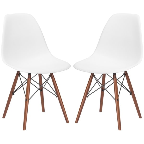 Poly and Bark Vortex Dining Chair in Walnut Legs (Set of 2)