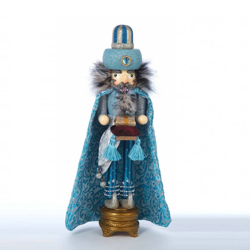 Kurt Adler 18-Inch Hollywood Turquoise King Nutcracker