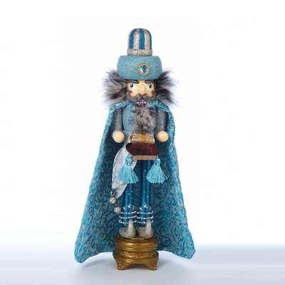 Kurt Adler 18-Inch Hollywood Turquoise King Nutcracker