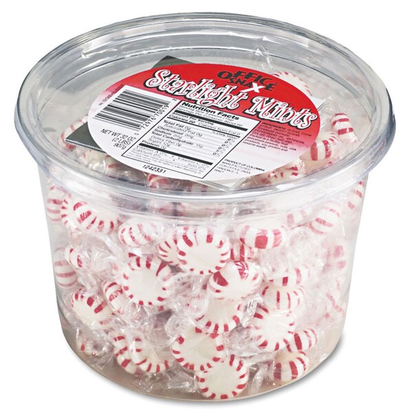 Shop Office Snax Starlight Mints Individual Wrapped 2 Pound Tub Peppermint Hard Candy Pack Of 2 1670