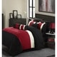 preview thumbnail 1 of 6, Chic Home Serenity Colorblock Microfiber 10-piece Comforter Set