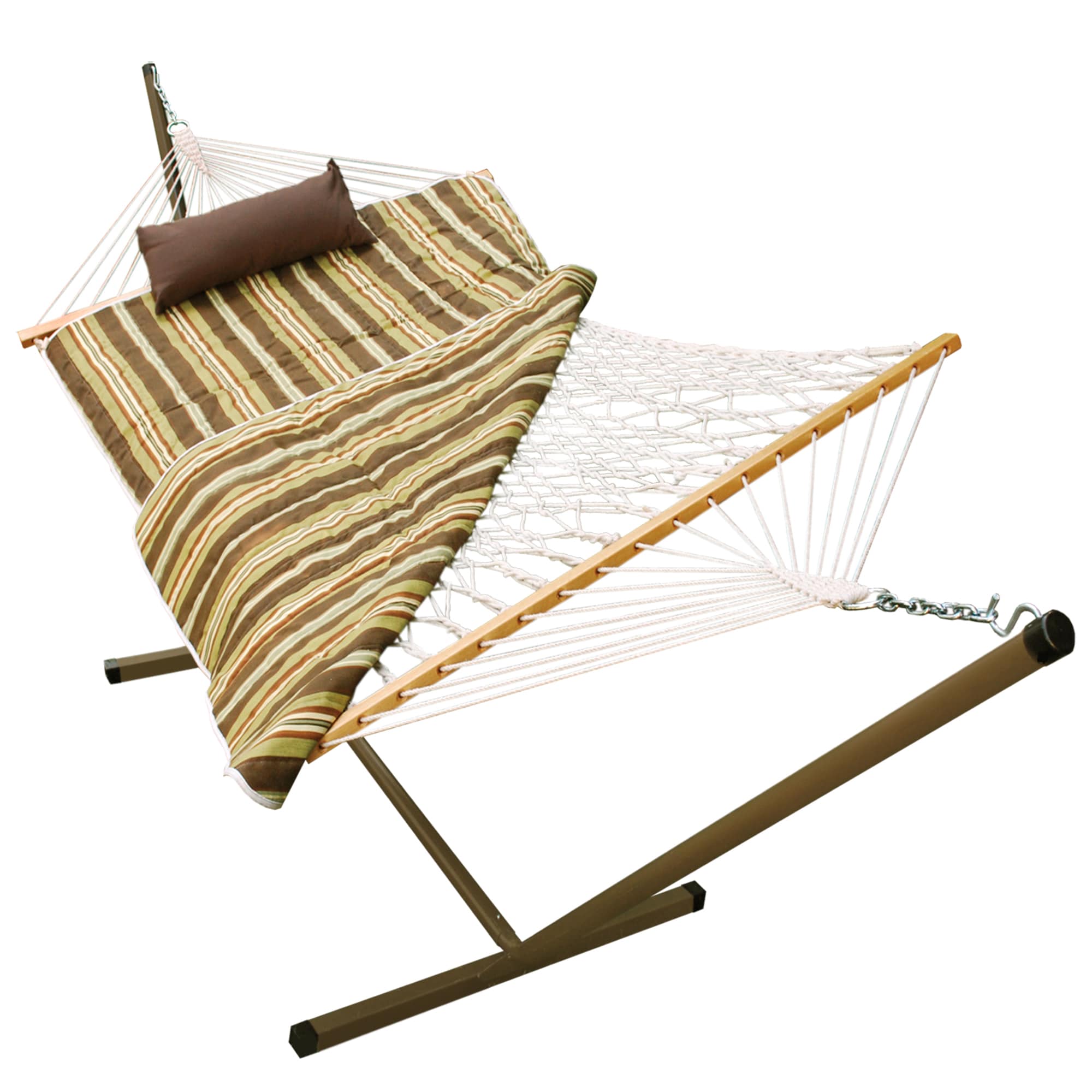 Algoma  Rope Stand Alone Hammock With Pillow