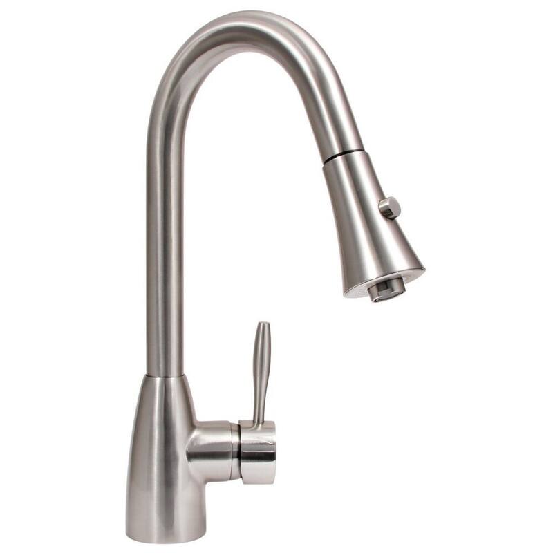 Dyconn Faucet Gila Brushed Nickel Pull Out Kitchen Faucet
