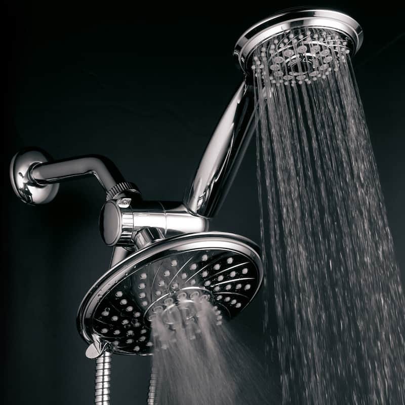 HotelSpa Ultra-Luxury Chrome 30-setting 3-way Spiral Rainfall/ Handheld Shower Head
