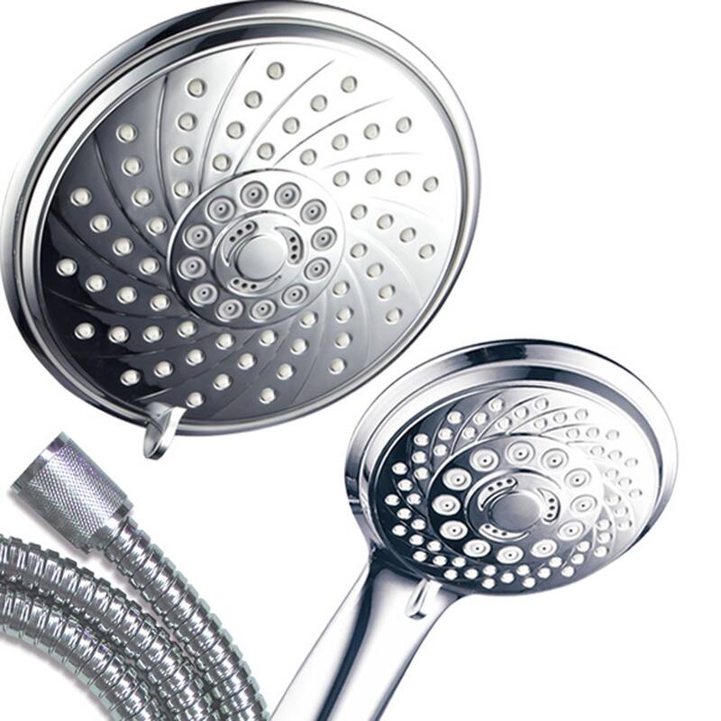 HotelSpa Ultra-Luxury Chrome 30-setting 3-way Spiral Rainfall/ Handheld Shower Head
