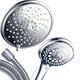 preview thumbnail 3 of 1, HotelSpa Ultra-Luxury Chrome 30-setting 3-way Spiral Rainfall/ Handheld Shower Head