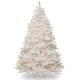 7-foot Winchester White Pine Tree with Silver Glitter and Clear Lights - 7' - 7 Foot - White