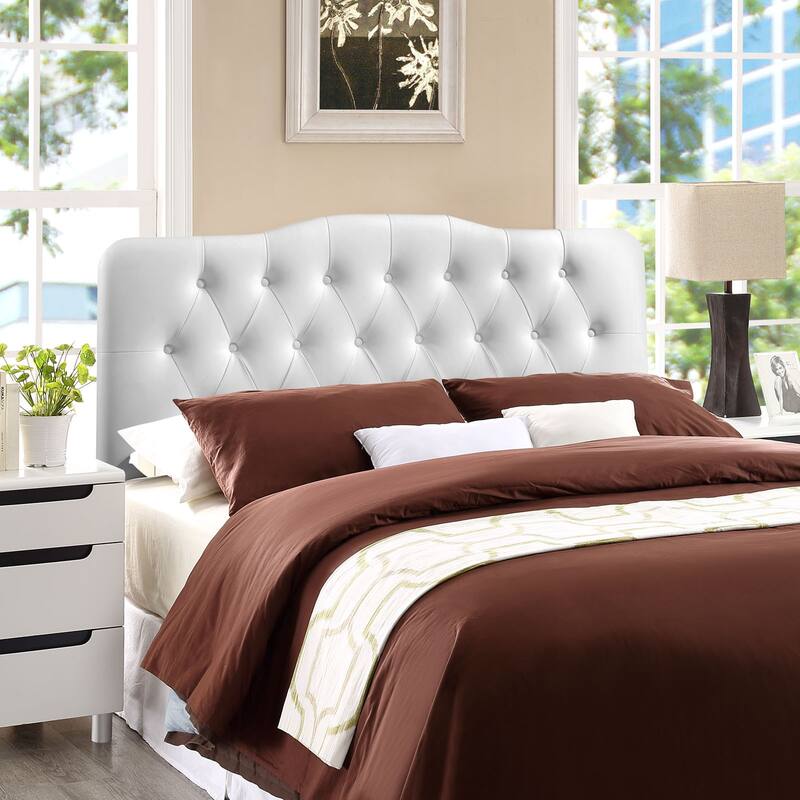 Porch & Den Hawkins King Vinyl Headboard