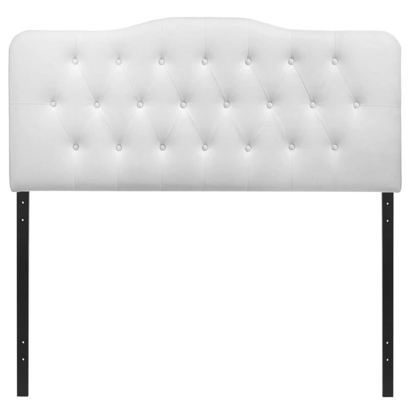 Porch & Den Hawkins King Vinyl Headboard - White