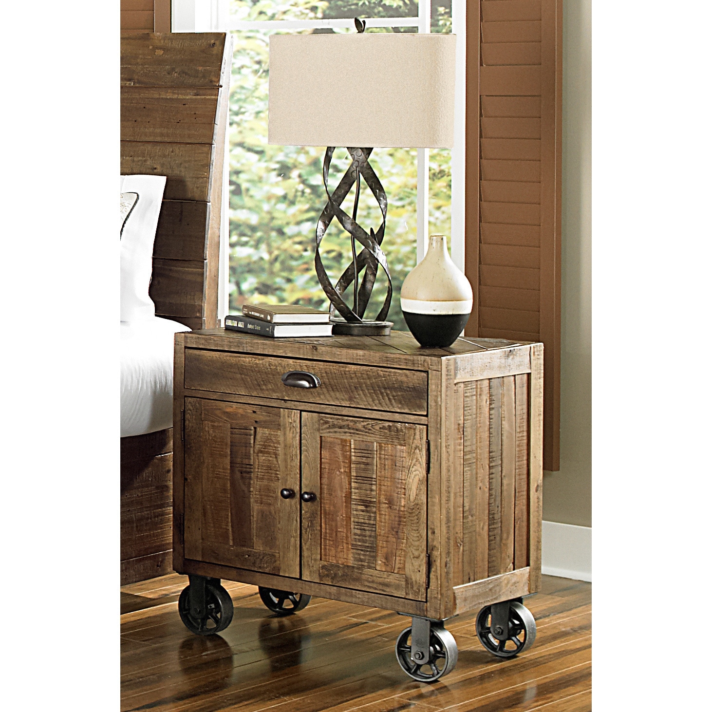 night stand on casters