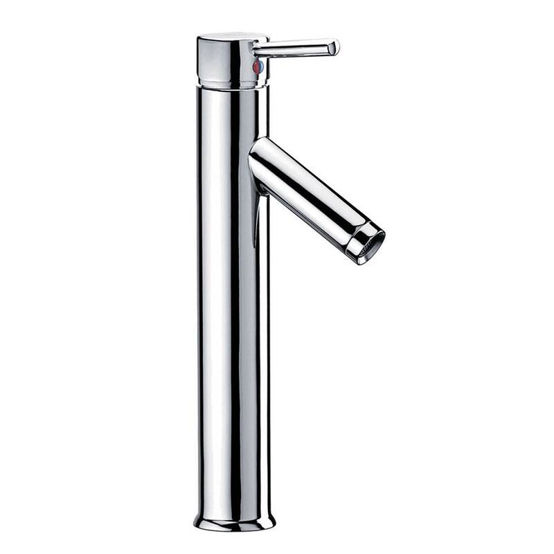 Elite 1417+2659 Unique Oval Transparent Brown Tempered Glass Bathroom Vessel Sink With Faucet Combo