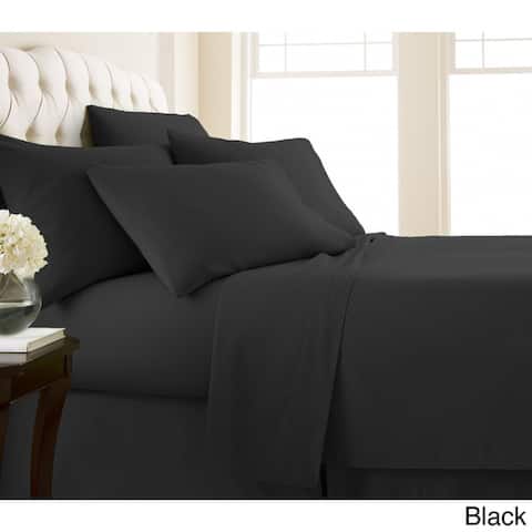 Black Sheet Sets Online At Our Best Sheets Vilano Series Ultra Soft Extra Deep Pocket 6 Piece Sheet Set