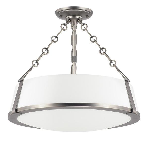 Shop Capital Lighting East Village Collection Antique Nickel 3-light ...