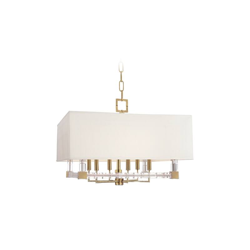 Hudson Valley Alpine 6-light Chandelier, Off-white Shade