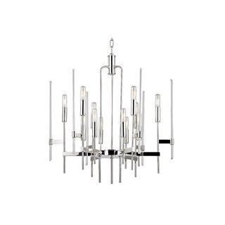 Hudson Valley Bari 12-light Chandelier (Nickel - Silver) - Chandeliers For Bedrooms by Overstock.com