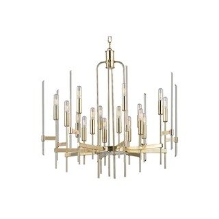 Hudson Valley Bari 16-light Chandelier (Brass - Gold) - Chandeliers For Bedrooms by Overstock.com