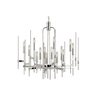 Hudson Valley Bari 16-light Chandelier (Nickel - Silver) - Chandeliers For Bedrooms by Overstock.com