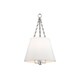 preview thumbnail 3 of 1, Hudson Valley Burdett 4-light Pendant Polished Nickel