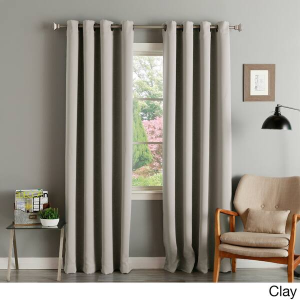 Shop Aurora Home Thermal Insulated Blackout Grommet Top Curtain