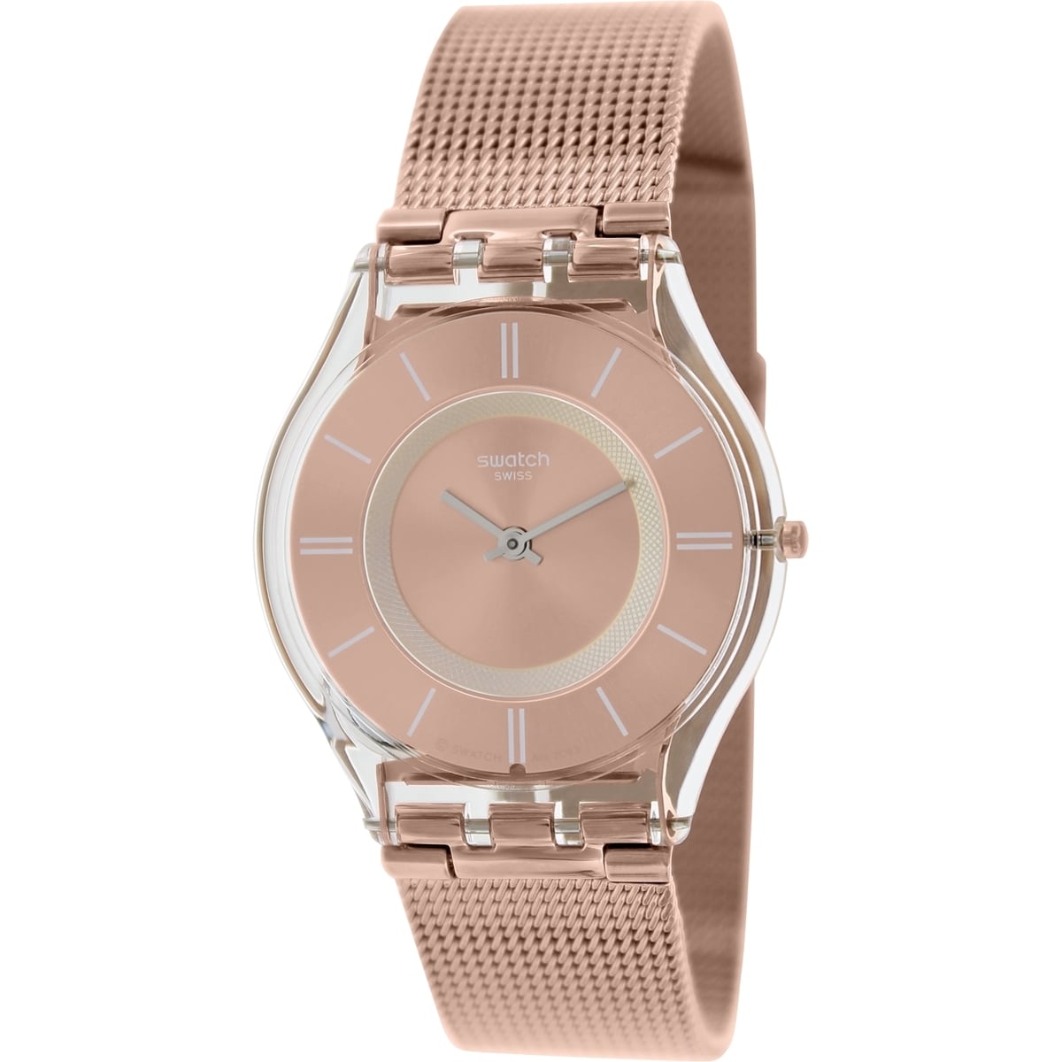 Shop Swatch Women's 'Skin' Rose-gold Stainless-steel Swiss Quartz Watch