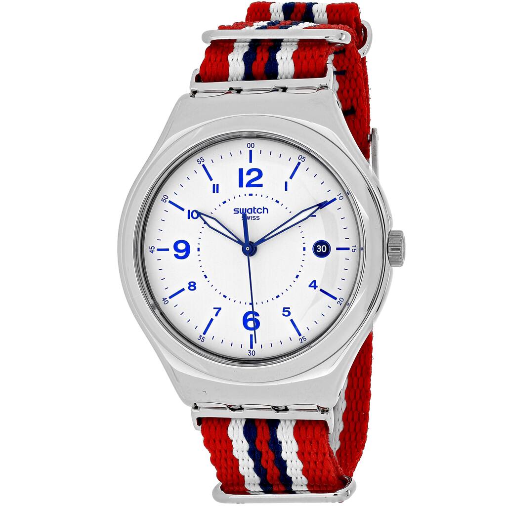 Swatch Men's Irony YWS407 Multicolor Nylon Swiss Quartz Watch