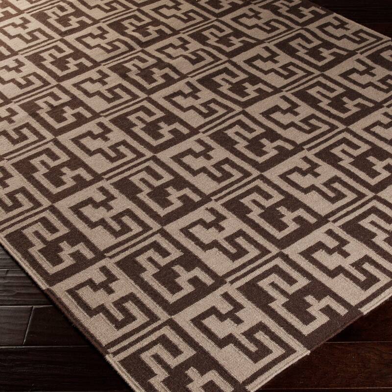 Hand-woven Montrouge Flatweave Wool Area Rug