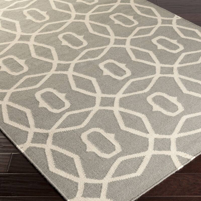 Hand-woven Boston Flatweave Wool Area Rug